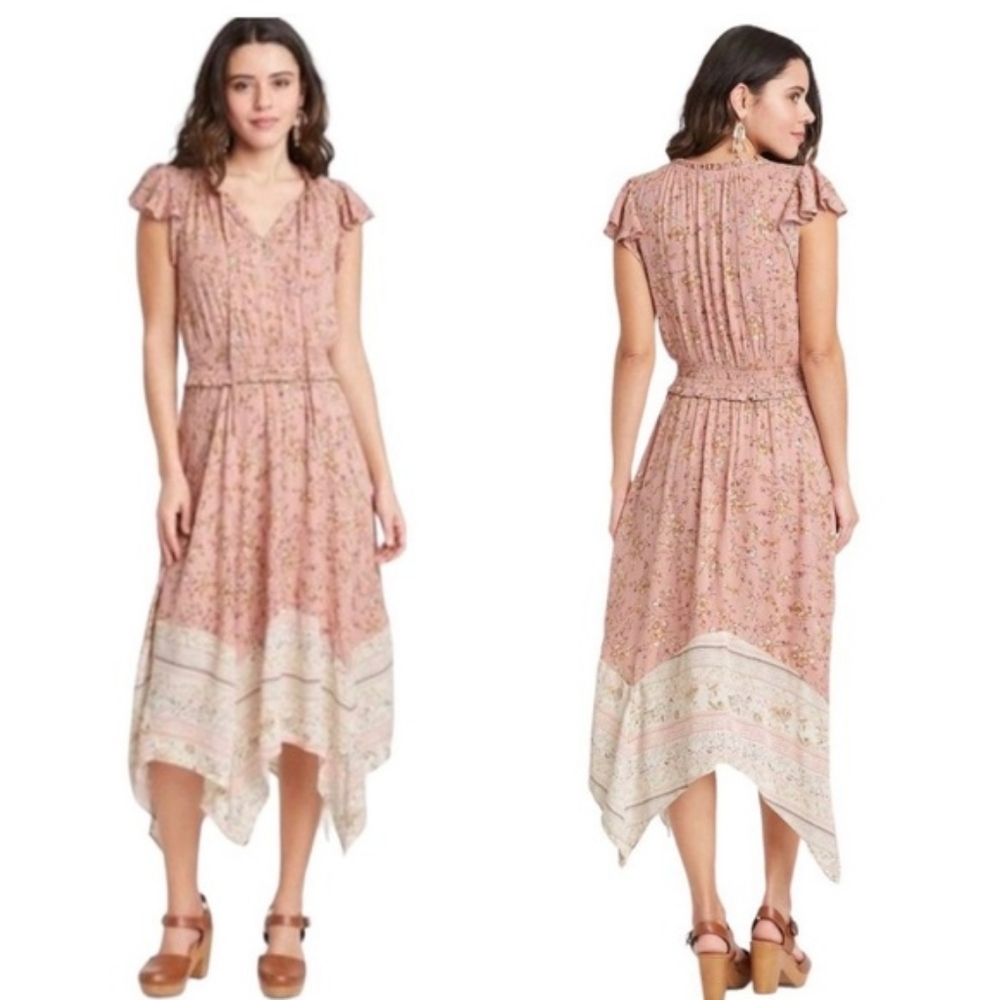 Knox Rose Pink Floral Midi Dress